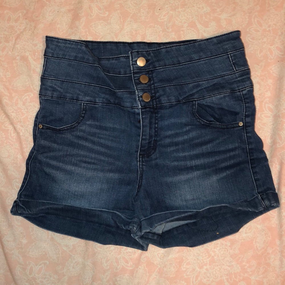 Tinseltown High Rise Jean Shorts